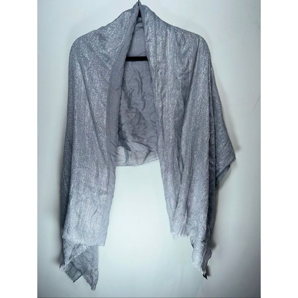 Express silver metallic scarf one size